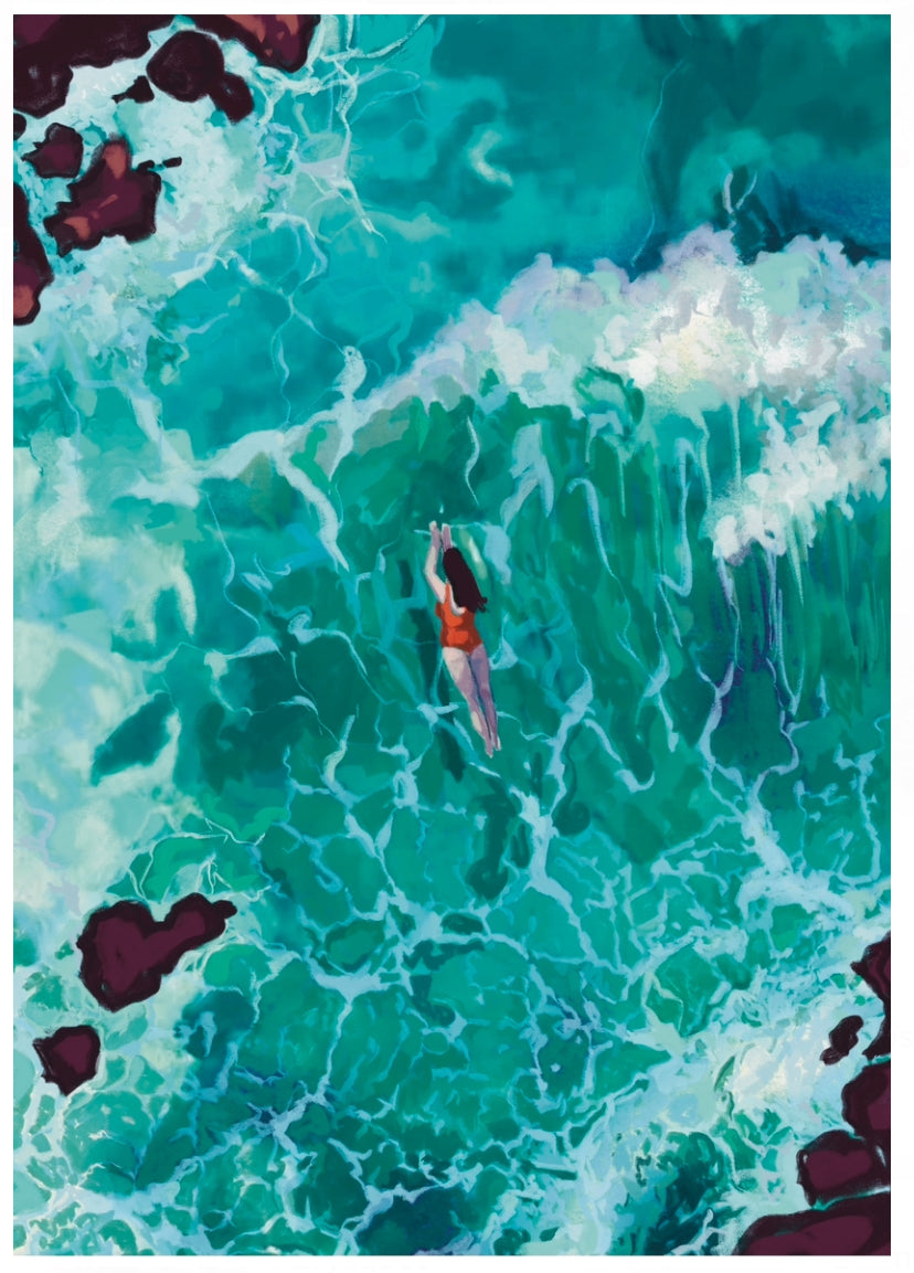 Embraced by the waves