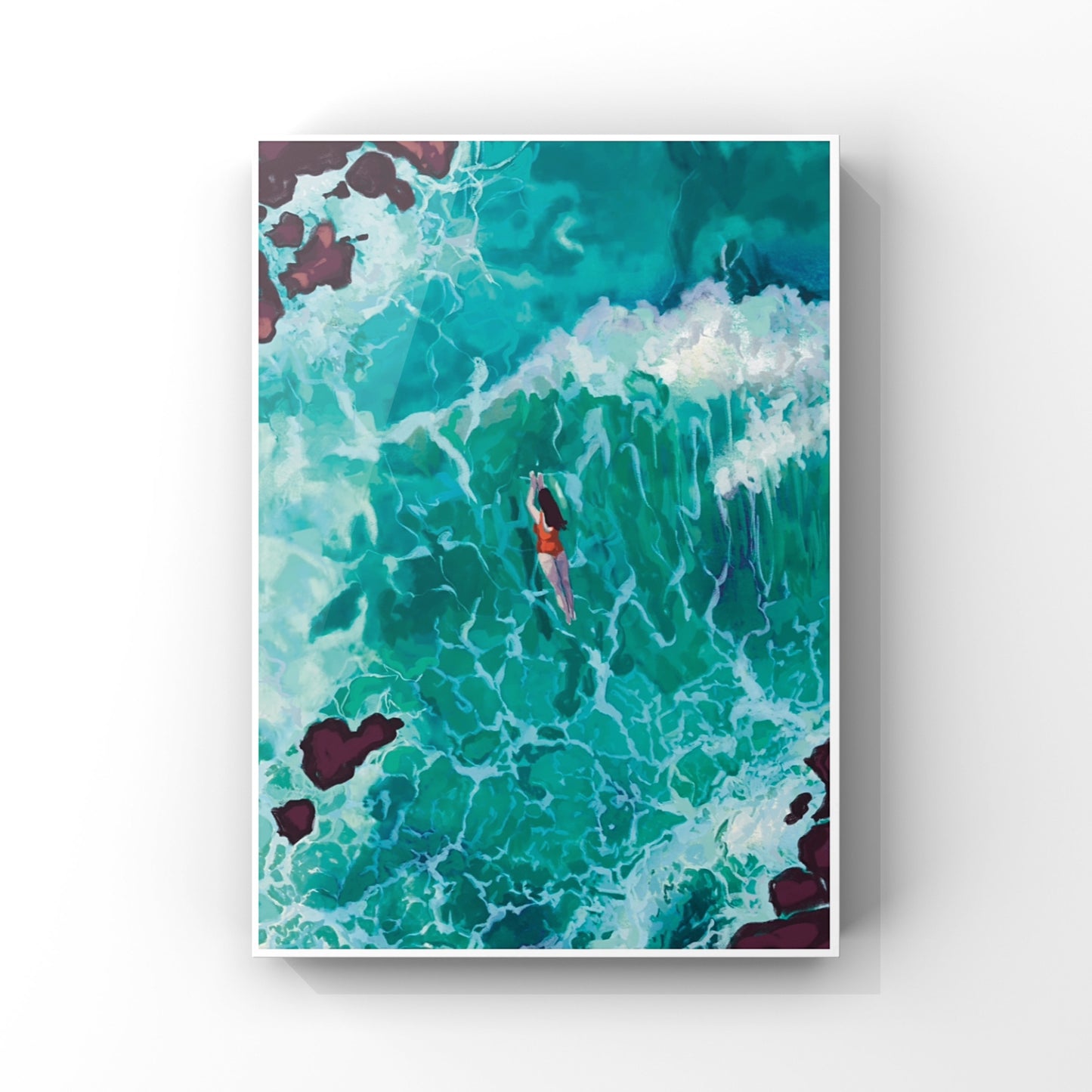 Embraced by the waves